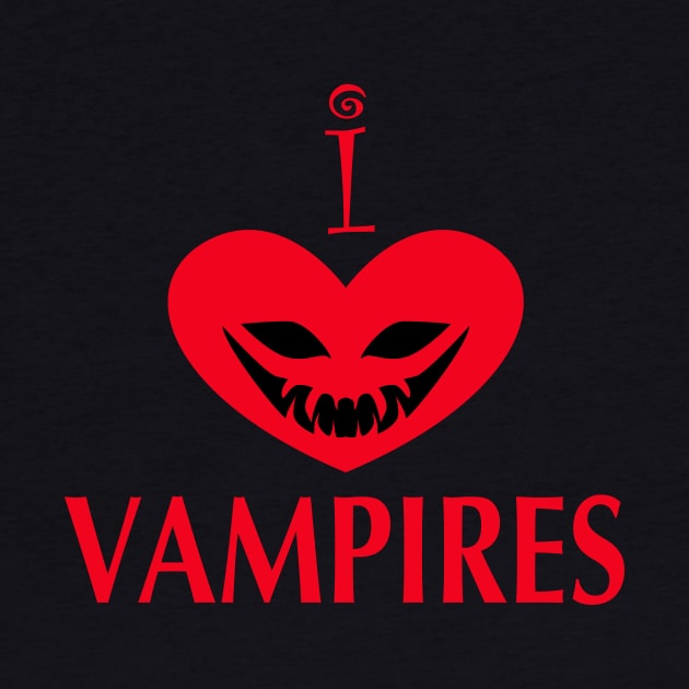 I Love Vampires by Wickedcartoons